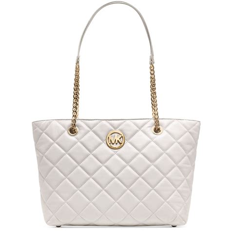 michael kors large fulton quilted tote tan|Michael Kors totes for women.